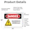 Signmission Hazardous Chemicals Danger Sign, Vinyl Decal, 24in W x 18in L, 2PK OS-2PACK-DS-D-1824-L-1308 - alternate 4